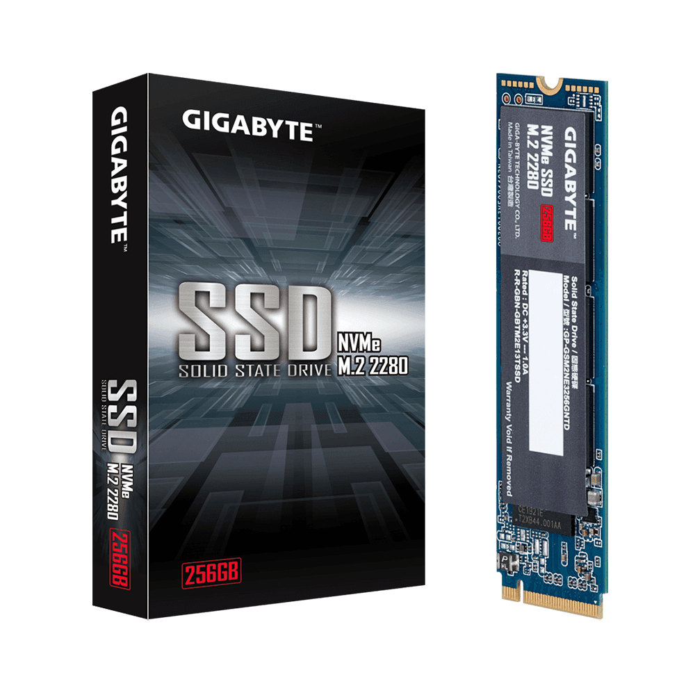 Ổ cứng SSD Gigabyte 256GB M.2 2280 PCIe NVMe Gen 3x4 - (GP-GSM2NE3256GNTD)