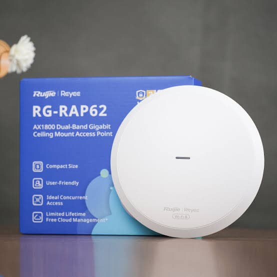 Bộ phát Wifi 6 ốp trần Ruijie RG-RAP62