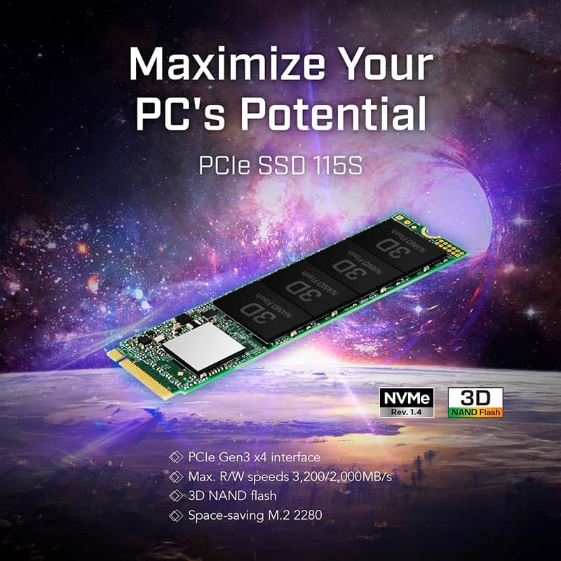 SSD Transcend 115S 250GB PCIe Gen3 x4 NVMe M.2 TS250GMTE115S